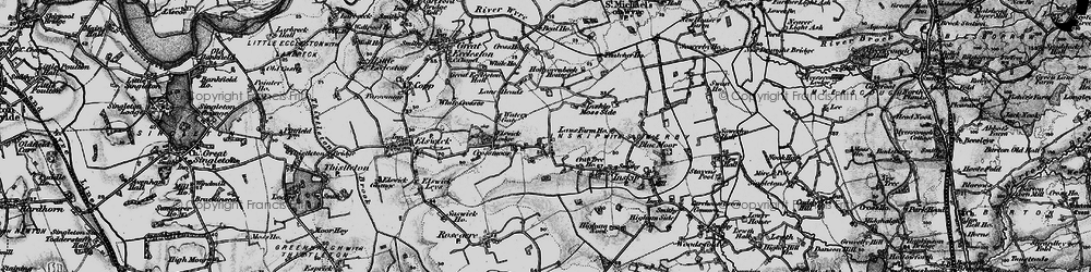 Old map of Crossmoor in 1896