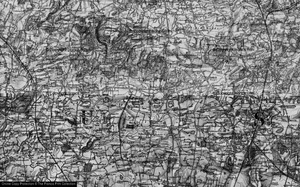 Old Map of Historic Map covering Ormonde Hall in 1895
