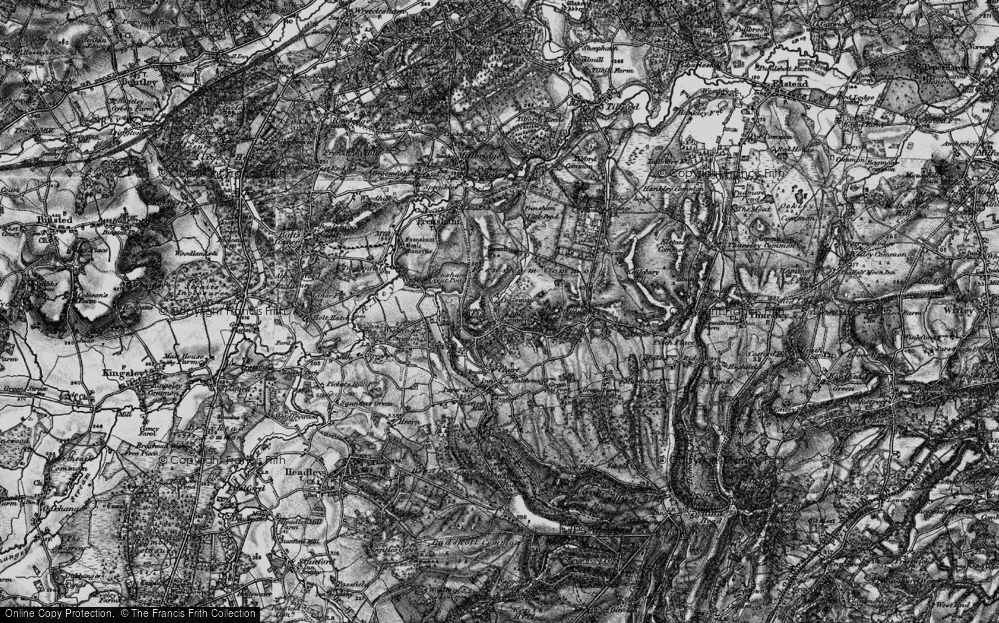 Old Map of Crosswater, 1895 in 1895
