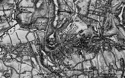 Old map of Crosswater in 1895