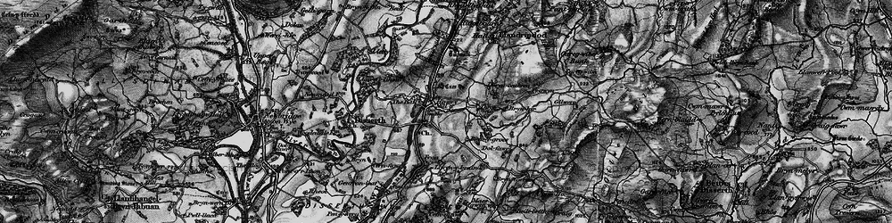Old map of Bryn-y-groes in 1898