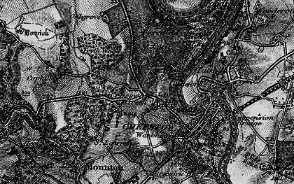 Old map of Crossway Green in 1897