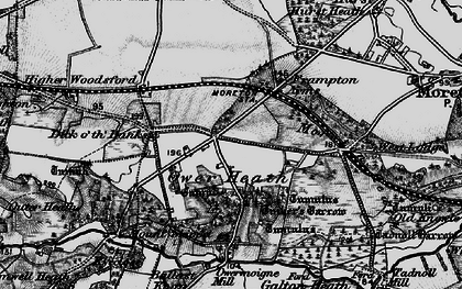 Old map of Tinker's Barrow in 1897