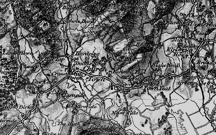 Old map of Crosthwaite in 1897
