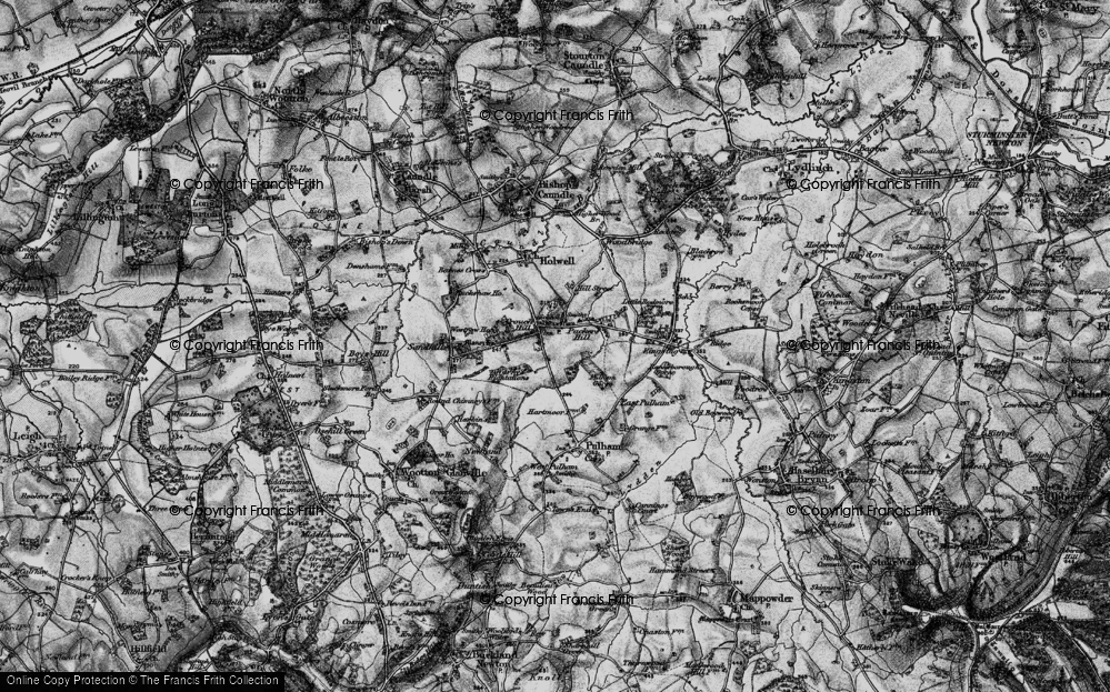 Old Map of Crouch Hill, 1898 in 1898