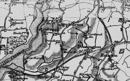 Old map of Chichester Canal in 1895