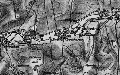 Old map of Croucheston in 1895