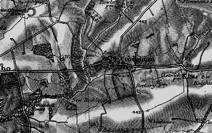 Old map of Rowler in 1896