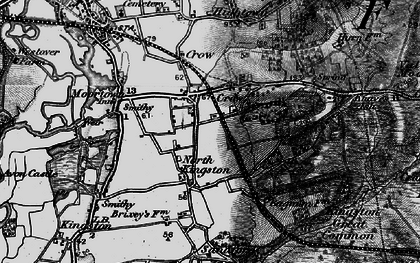 Old map of Crow in 1895