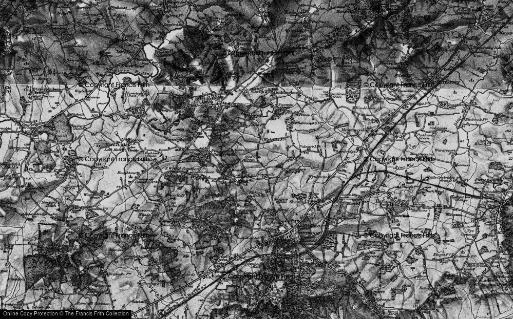 Old Map of Crow Green, 1896 in 1896