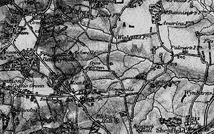 Old map of Crow Green in 1896