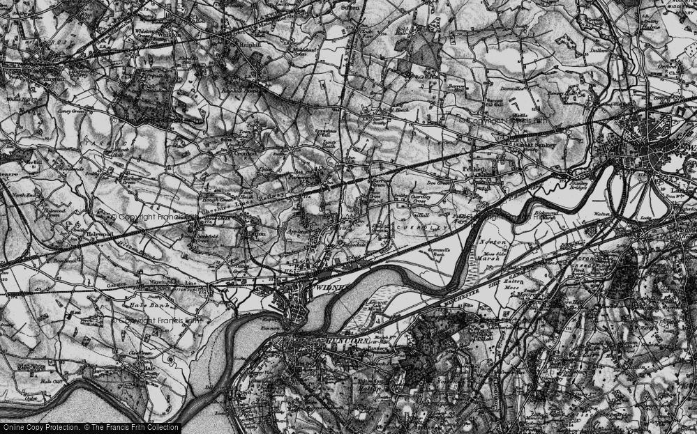 Old Map of Crow Wood, 1896 in 1896
