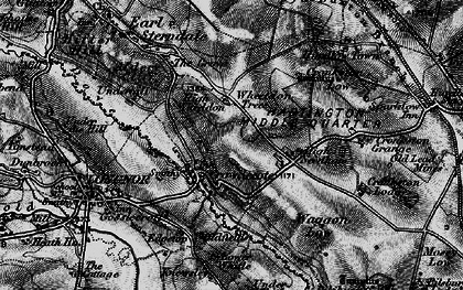 Old map of Wheeldon Trees in 1897