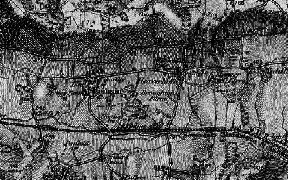 Old map of Crowdleham in 1895