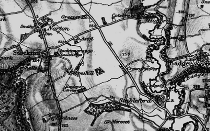 Old map of Crowgreaves in 1899
