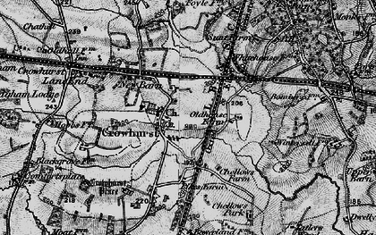Old map of Crowhurst in 1895
