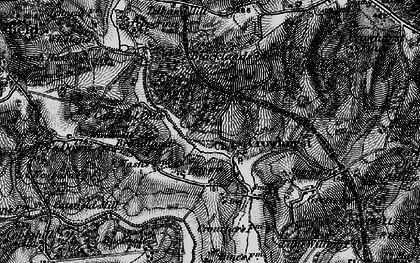 Old map of Crowhurst in 1895