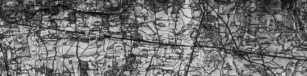Old map of Crowhurst Lane End in 1895