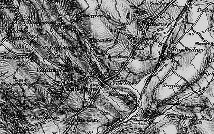 Old map of Crowlas in 1895