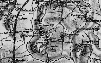 Old map of Crowle in 1898