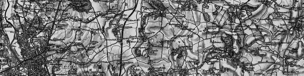 Old map of Crowle in 1898