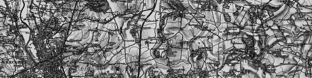 Old map of Crowle Green in 1898