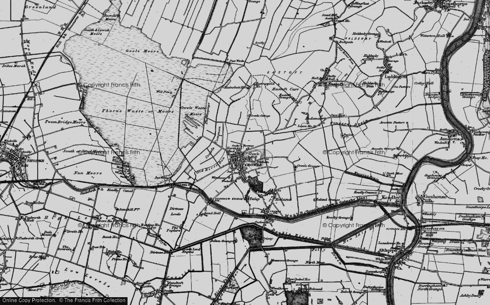 Old Map of Crowle Hill, 1895 in 1895