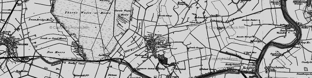 Old map of Crowle Hill in 1895