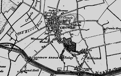 Old map of Crowle Park in 1895