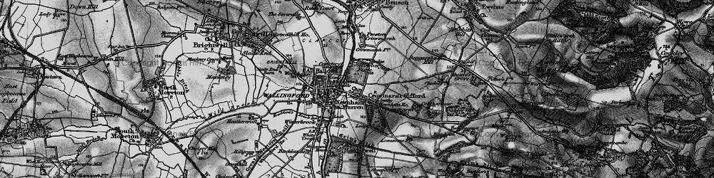 Old map of Crowmarsh Gifford in 1895