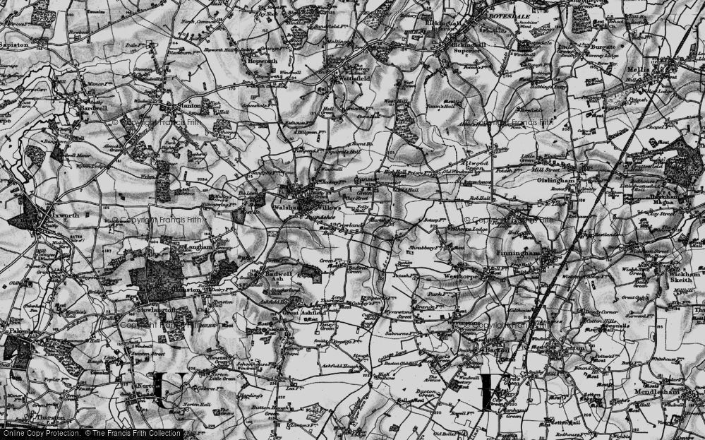 Old Map of Crownland, 1898 in 1898