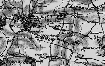 Old map of Crownland in 1898