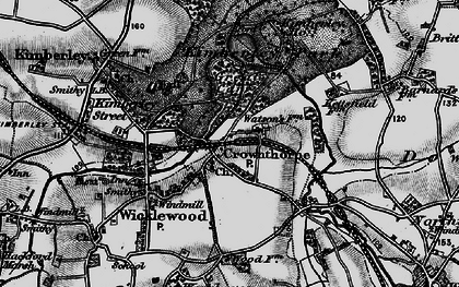 Old map of Crownthorpe in 1898