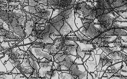 Old map of Crows-an-wra in 1895