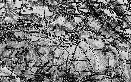 Old map of Crowton in 1896
