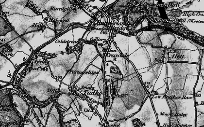 Old map of Croxdale in 1898
