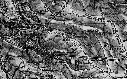 Old map of Croxden in 1897