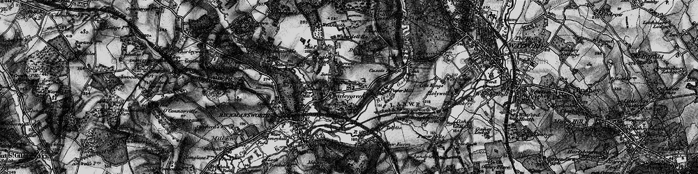 Old map of Croxley Green in 1896