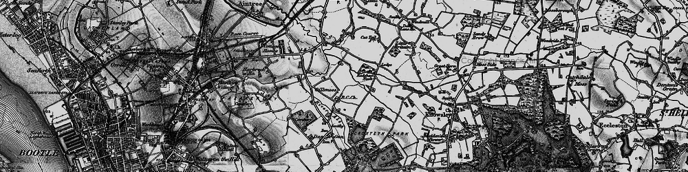Old map of Croxteth in 1896