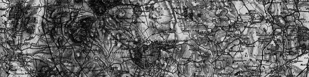 Old map of Cholmondeley Castle in 1897