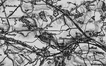 Old map of Cruckton in 1899