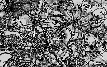 Old map of Crumpsall in 1896