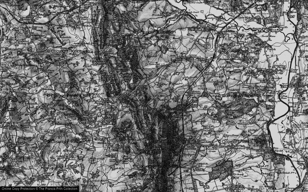 Old Map of Crumpton Hill, 1898 in 1898