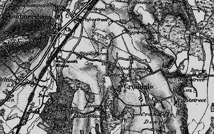 Old map of Crundale in 1895