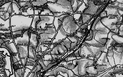 Old map of Crundale in 1898