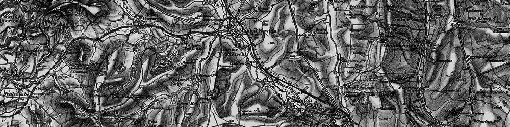 Old map of Break Heart Hill in 1898