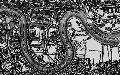 Old map of Cubitt Town in 1896