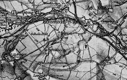 Old map of Cubley in 1896