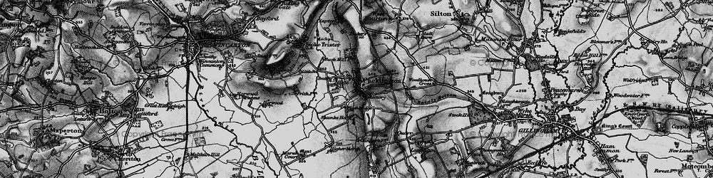 Old map of Cucklington in 1898