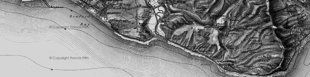 Old map of Cuckmere Haven in 1895